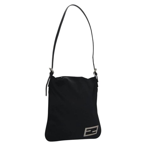 FENDI Hand Bag Nylon Black Auth ti2887 - Picture 1 of 16
